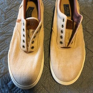 Men’s Canvas Polo by Ralph Lauren Shoes, size 11.5
